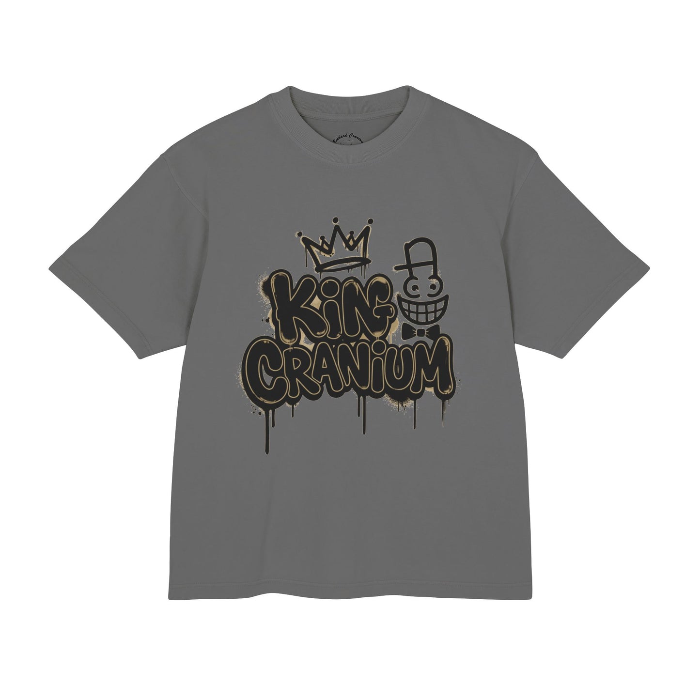 King Cranium Graffiti T-Shirt — Urban Streetwear Tee with Crown & Skull Art