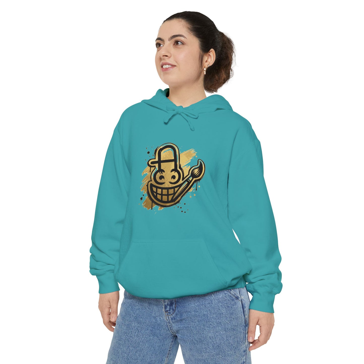 Smiley Grin Graffiti Hoodie