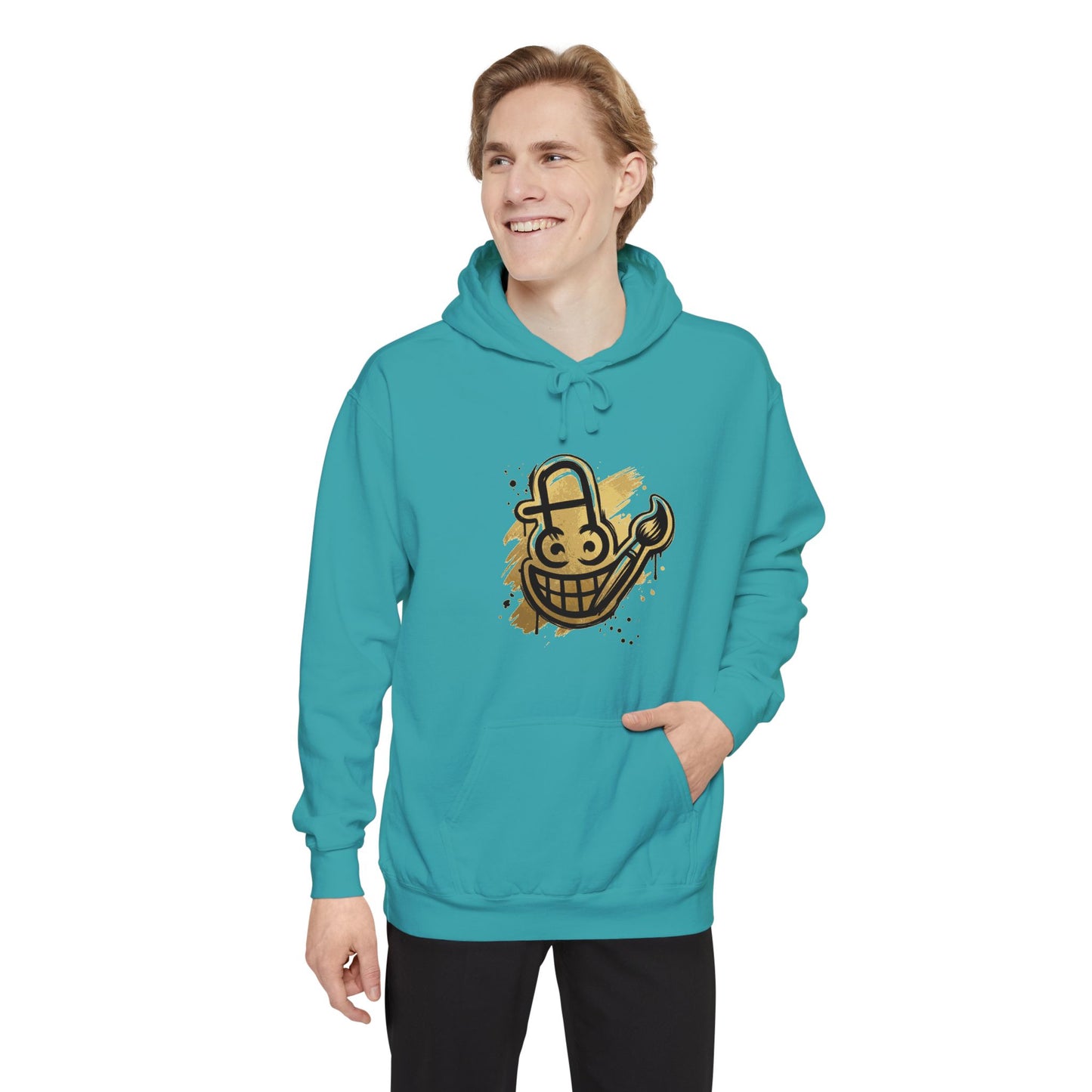 Smiley Grin Graffiti Hoodie