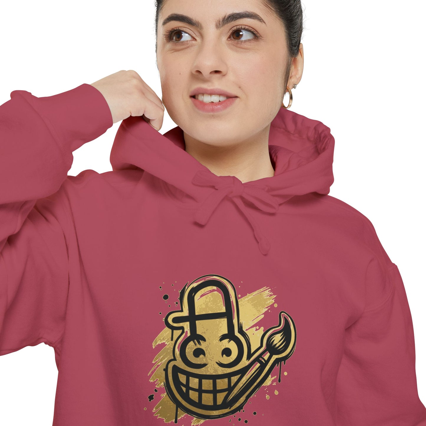Smiley Grin Graffiti Hoodie