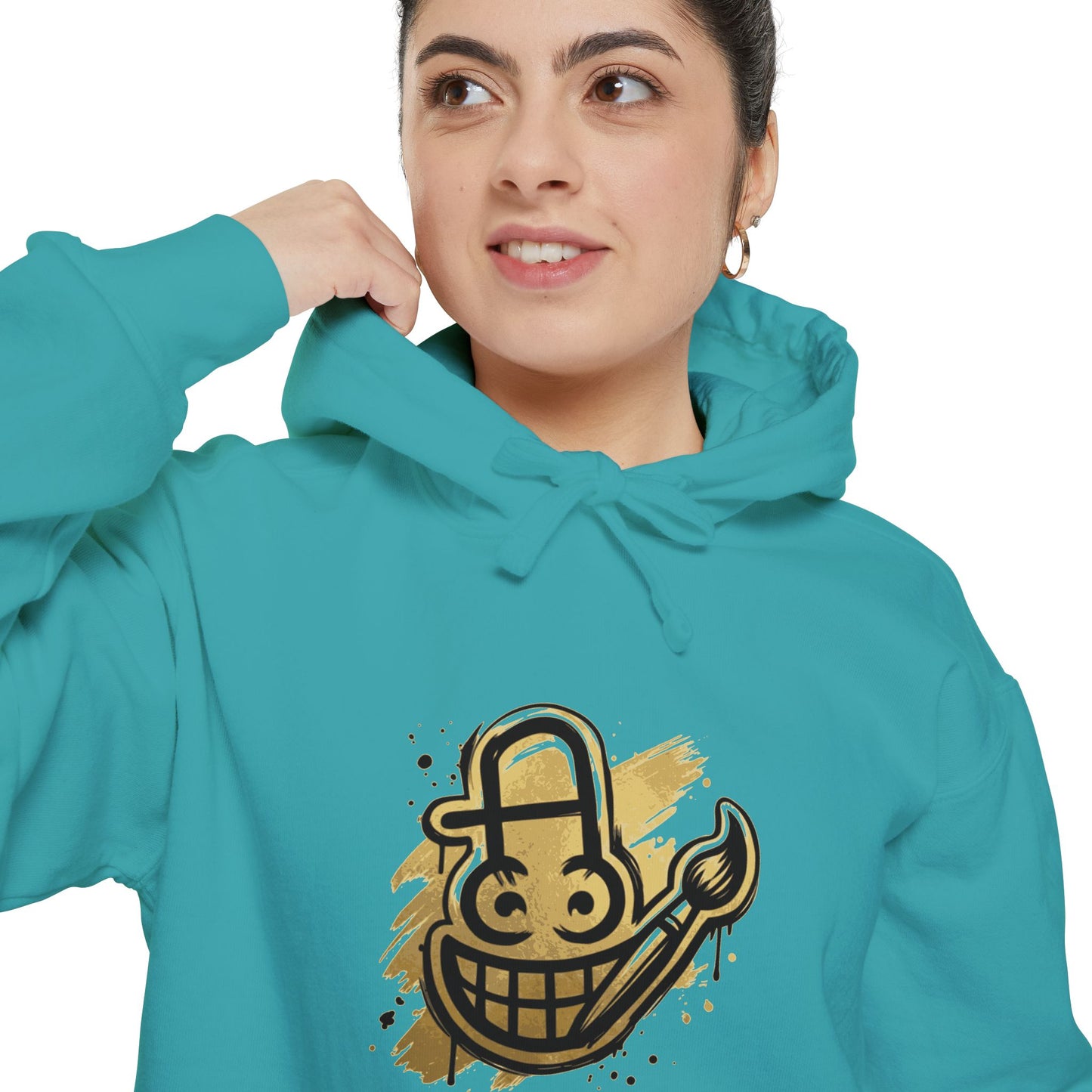 Smiley Grin Graffiti Hoodie
