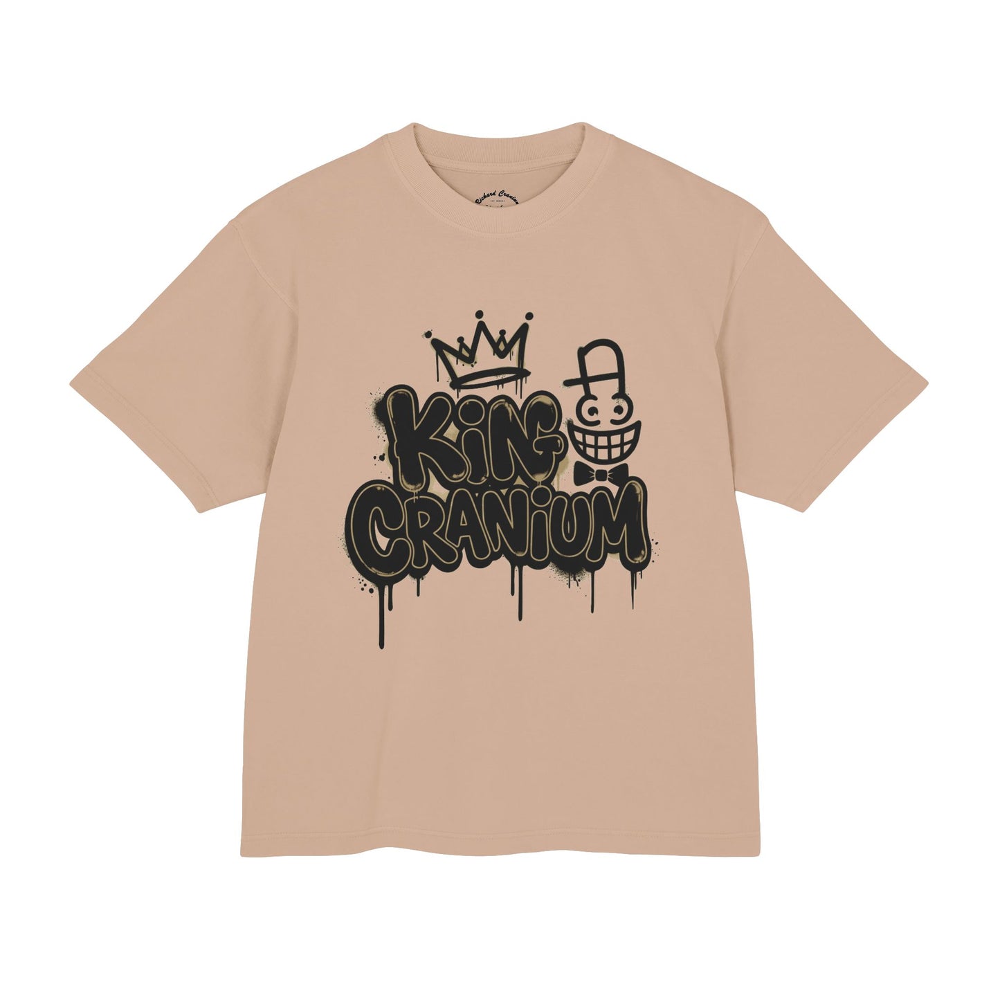 King Cranium Graffiti T-Shirt — Urban Streetwear Tee with Crown & Skull Art