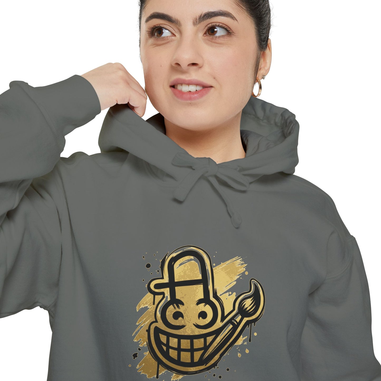 Smiley Grin Graffiti Hoodie