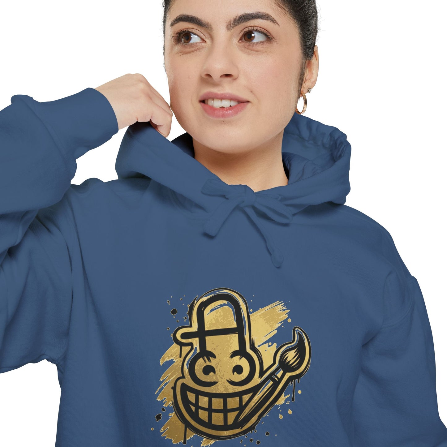 Smiley Grin Graffiti Hoodie