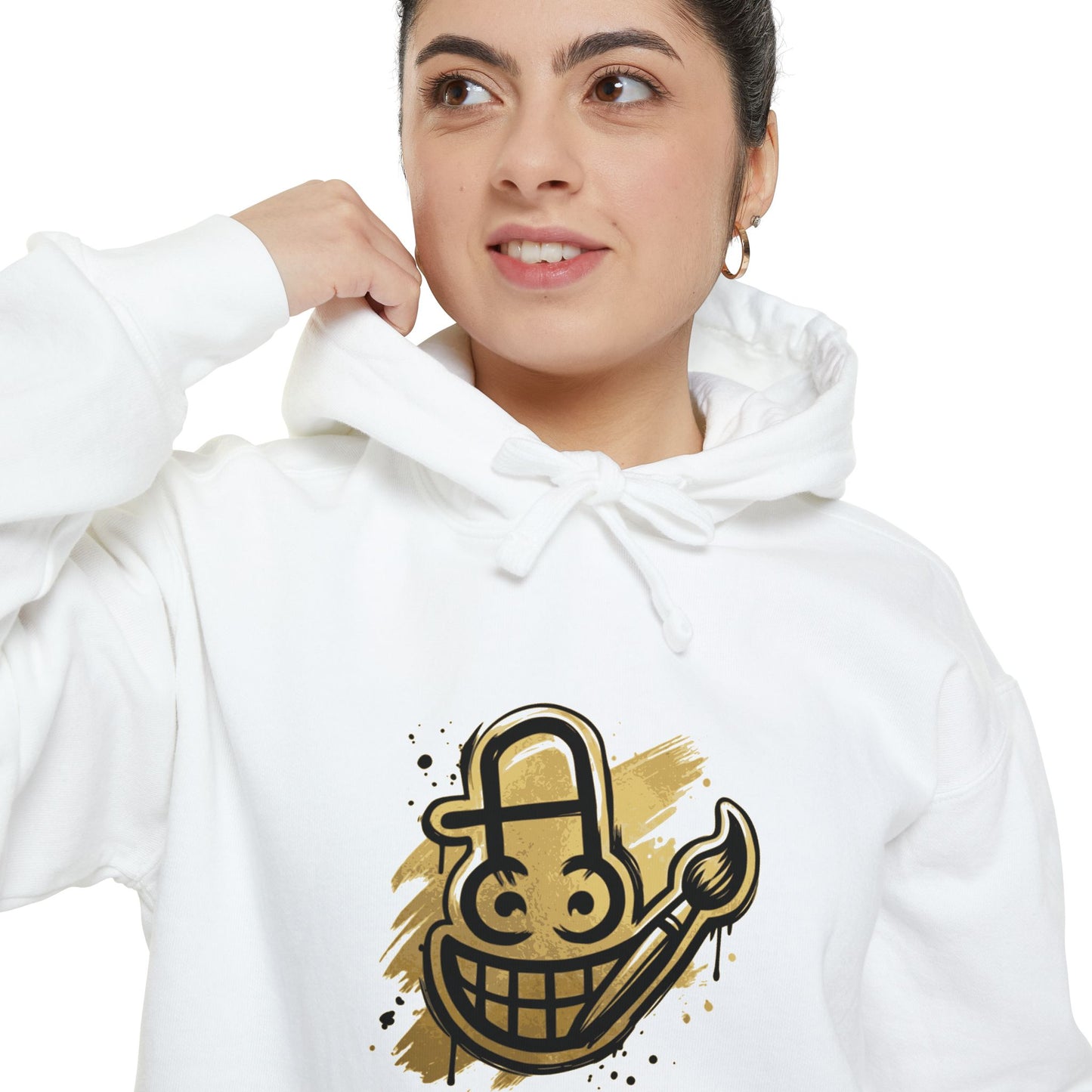 Smiley Grin Graffiti Hoodie