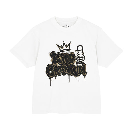 King Cranium Graffiti T-Shirt — Urban Streetwear Tee with Crown & Skull Art