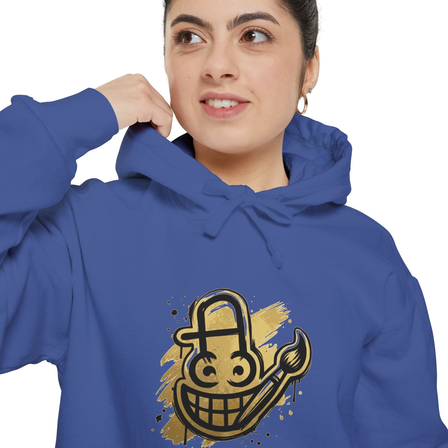 Smiley Grin Graffiti Hoodie